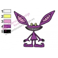 Ickis Real Monsters Embroidery Design